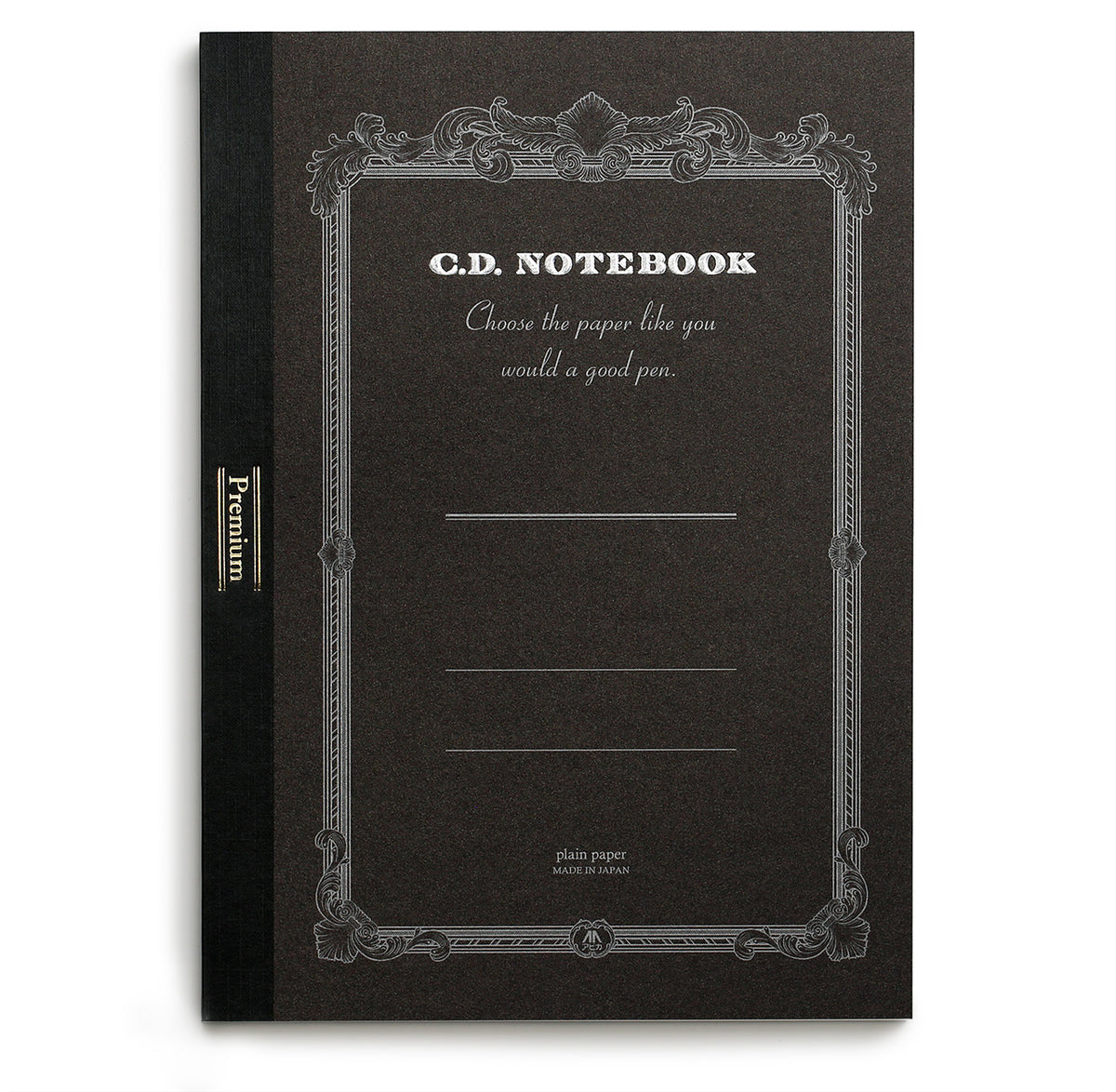 Premium CD notebook with blank pages and index page in front