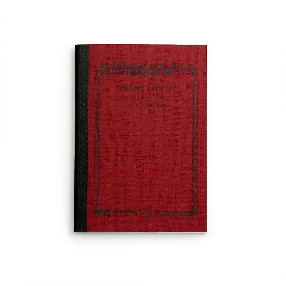Red A7 CD Notebook with lined pages and stitched spine from Apica