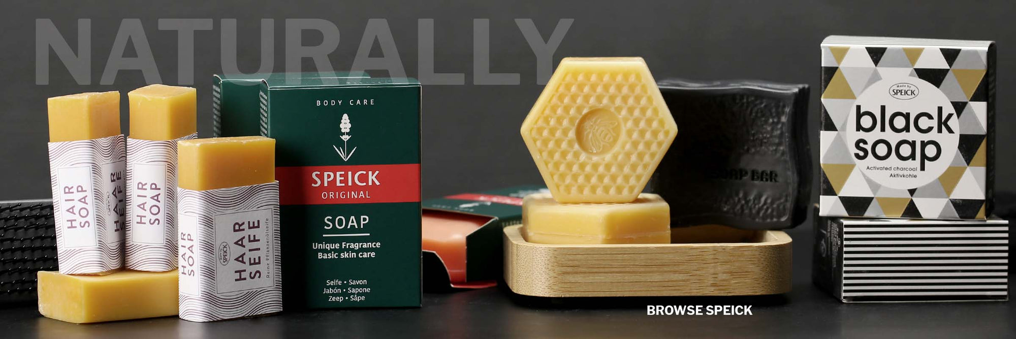 Speick Natural Soaps for hair, body, hands and face