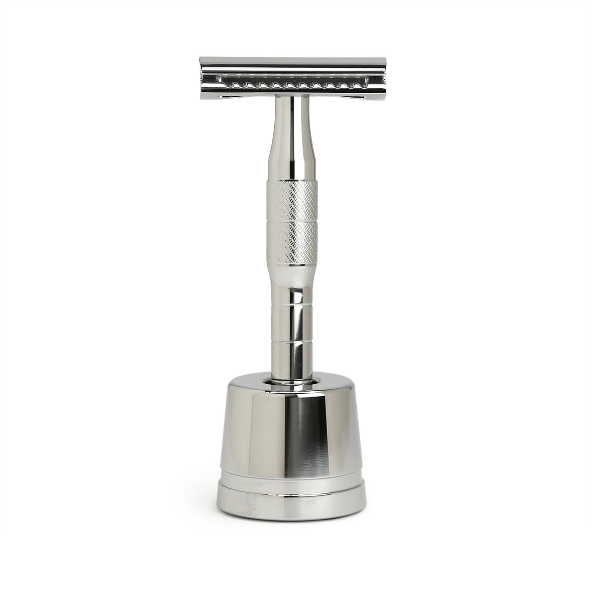 Daily Shaver Safety Razor and stand with chrome finish