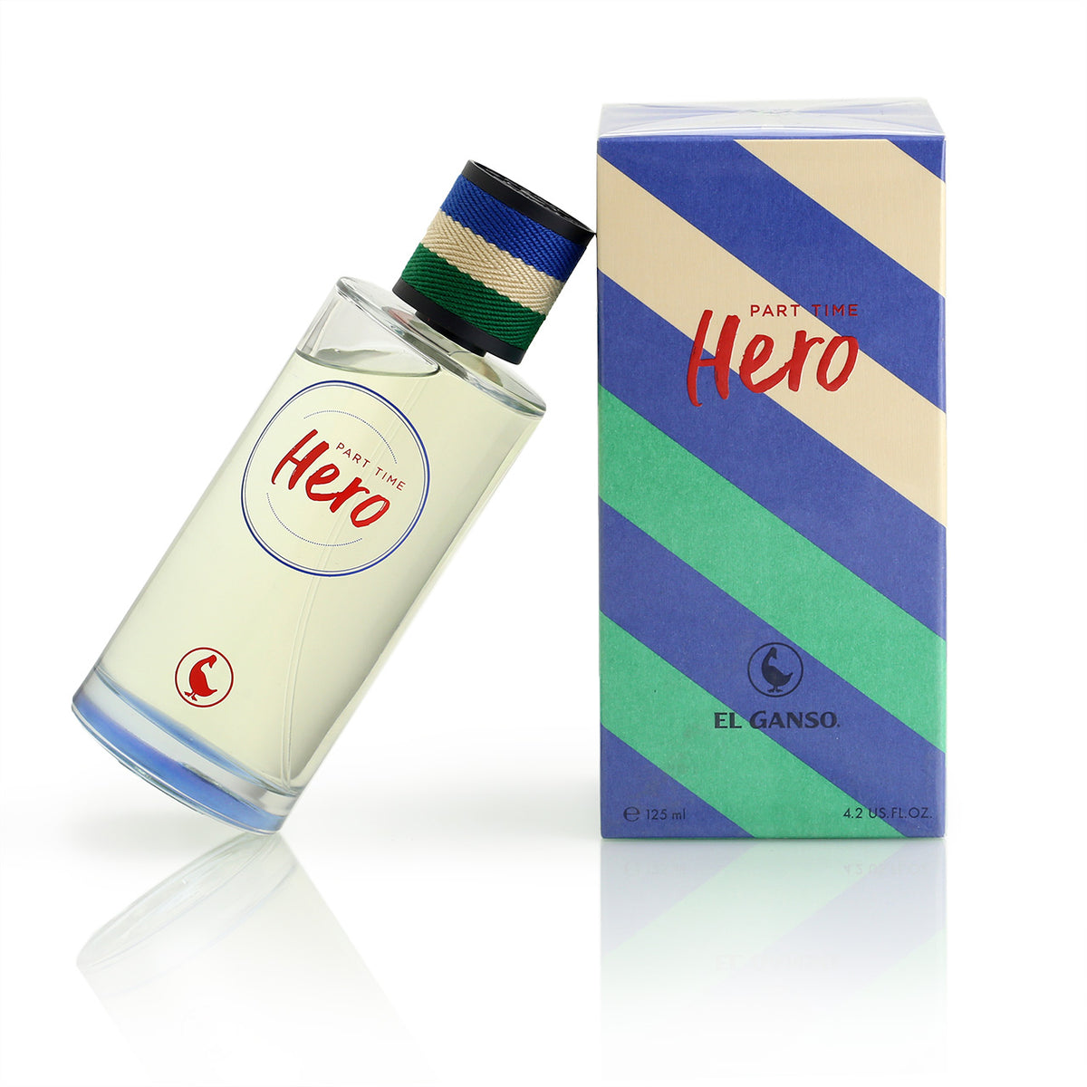 Part Time Herp EDT bottle with it&#39;s graphicly printed packaging