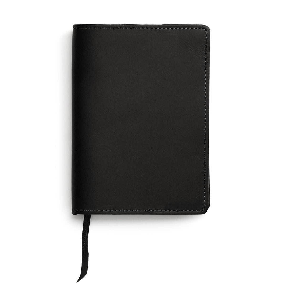 Hello Sunday black leather jacket for notebooks including one A6 lined notepad from Apica