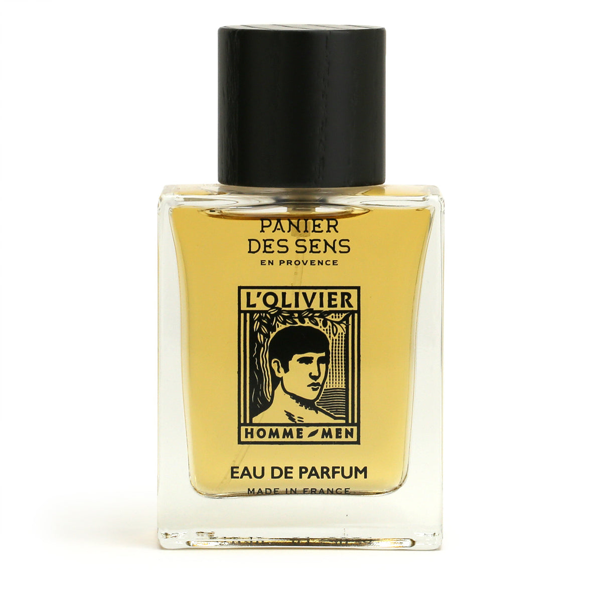 Panier des Sens L&#39;Olivier Homme Eau de Parfum, front view of bottle