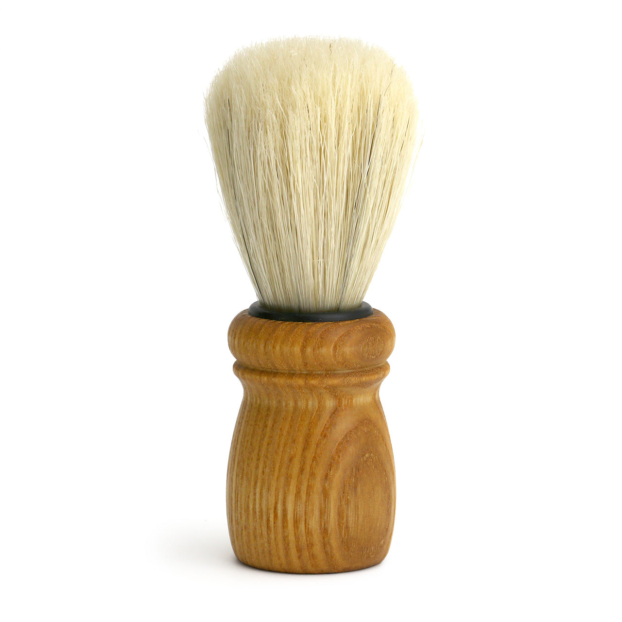 Natural Beechwood shaving brush with a substantial boar knot