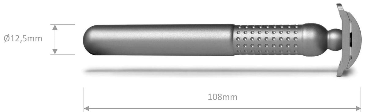 Tatara Masamune Nodachi razor measurements - 108mm long with handle 12.5mm wide