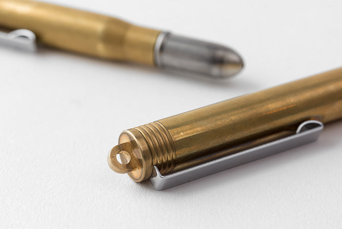 an aged example of the brass pen