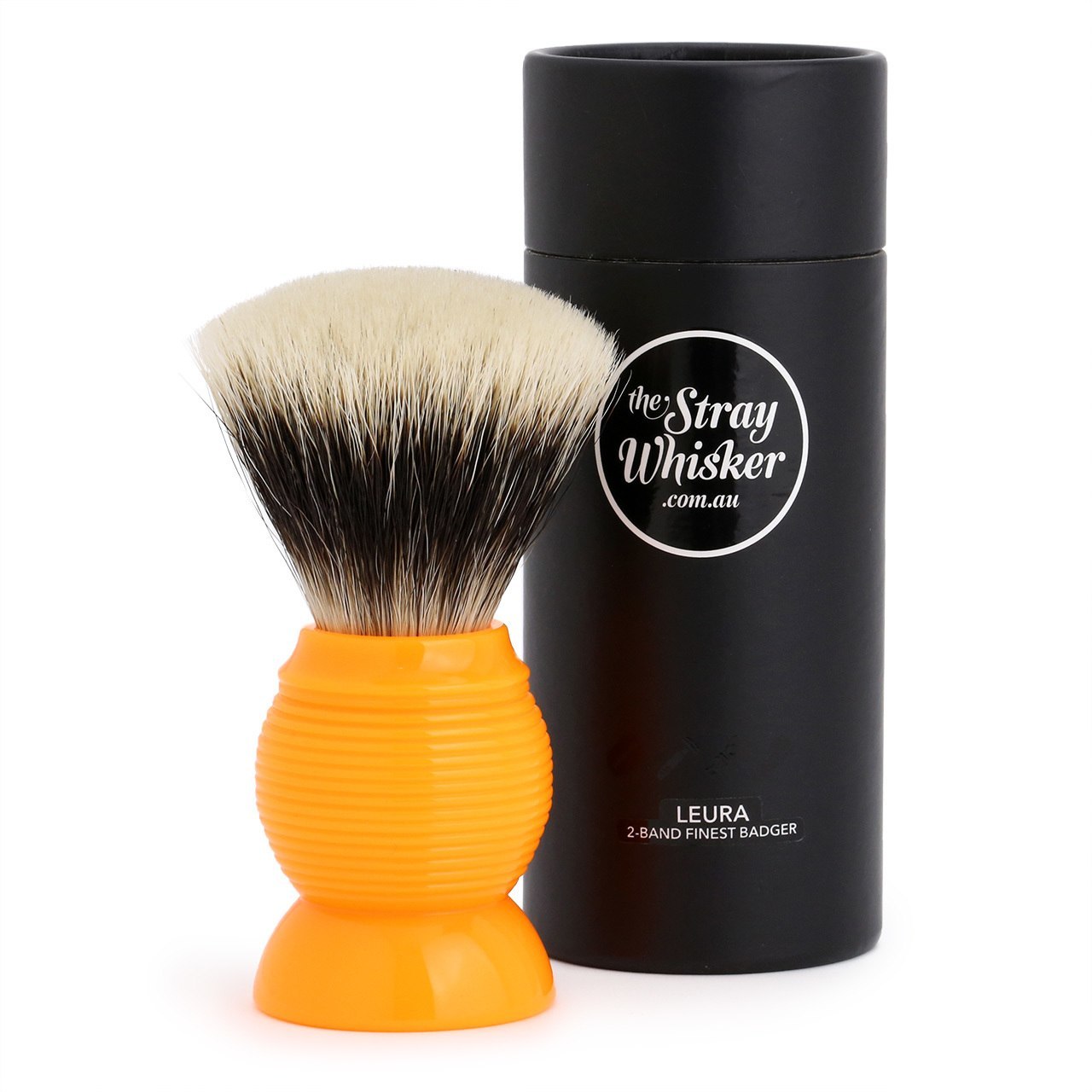 "The Leura" 2 Band Finest Badger Shave Brush in Sunset Colour