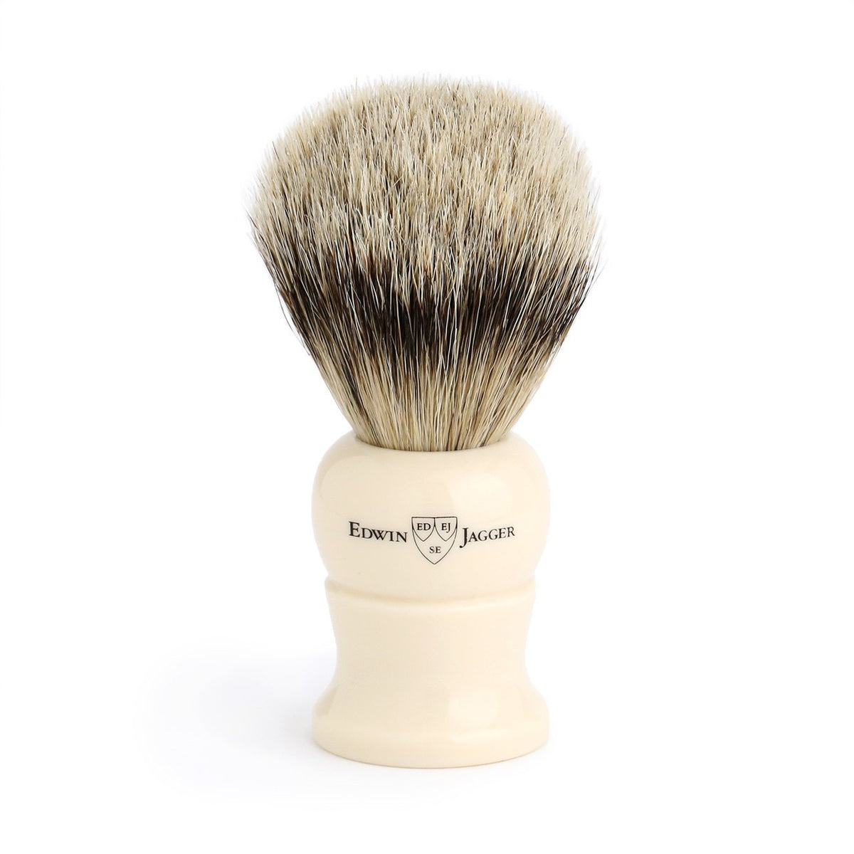Edwin Jagger Super Badger Medium Shaving Brush - Imitation Ivory