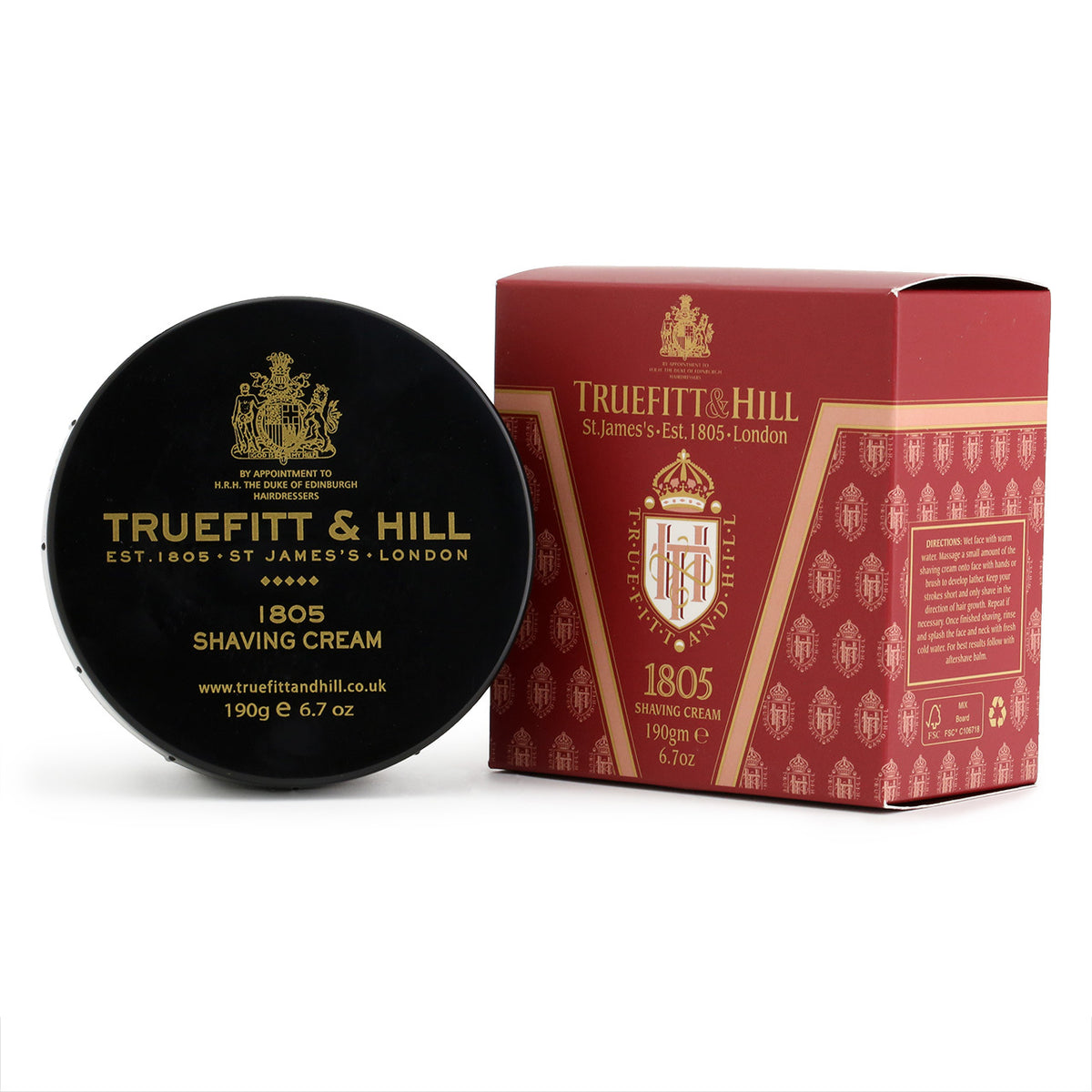 Truefitt &amp; Hill Shave Cream Bowl 190g - 1805