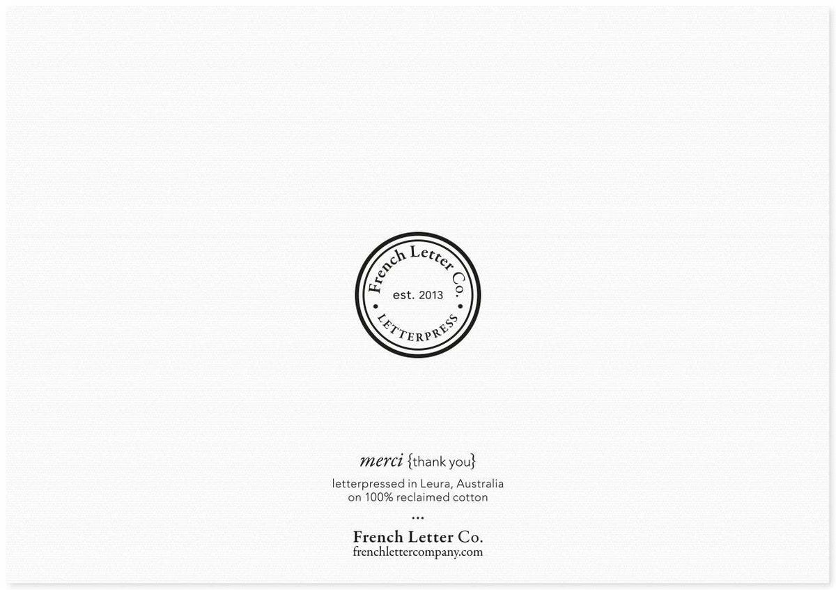 French Letter Co. Gift Card - Thank You
