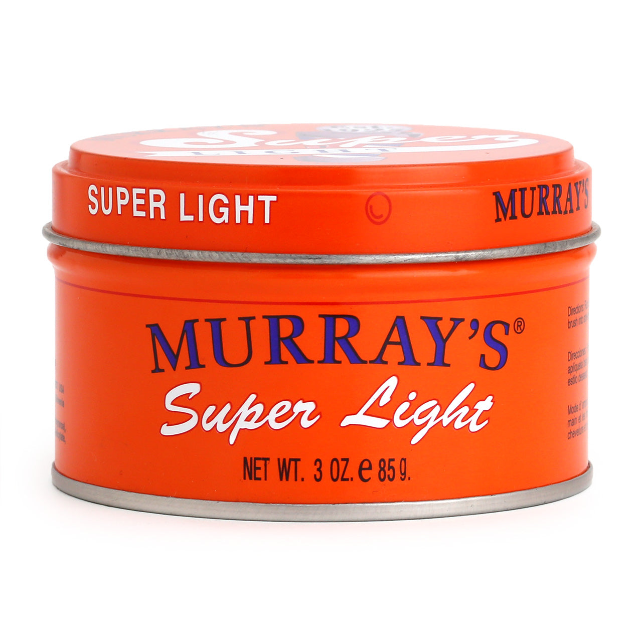 Murrays Super Light Pomade & Hair Dressing, 85g. Top View