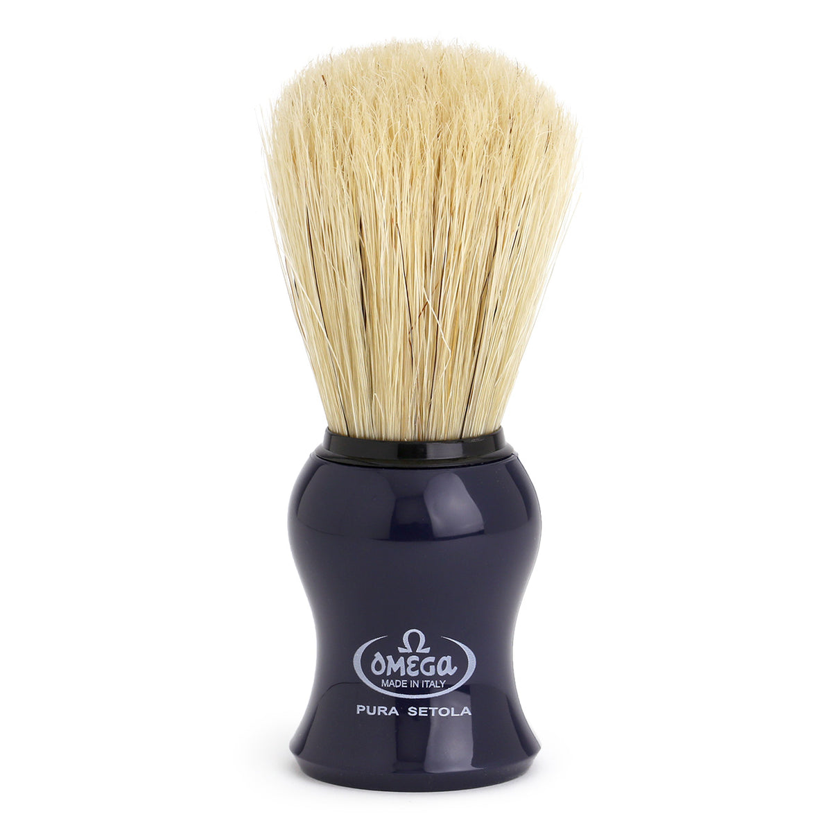 Omega Pure Bristle Shaving Brush 10065 navy blue