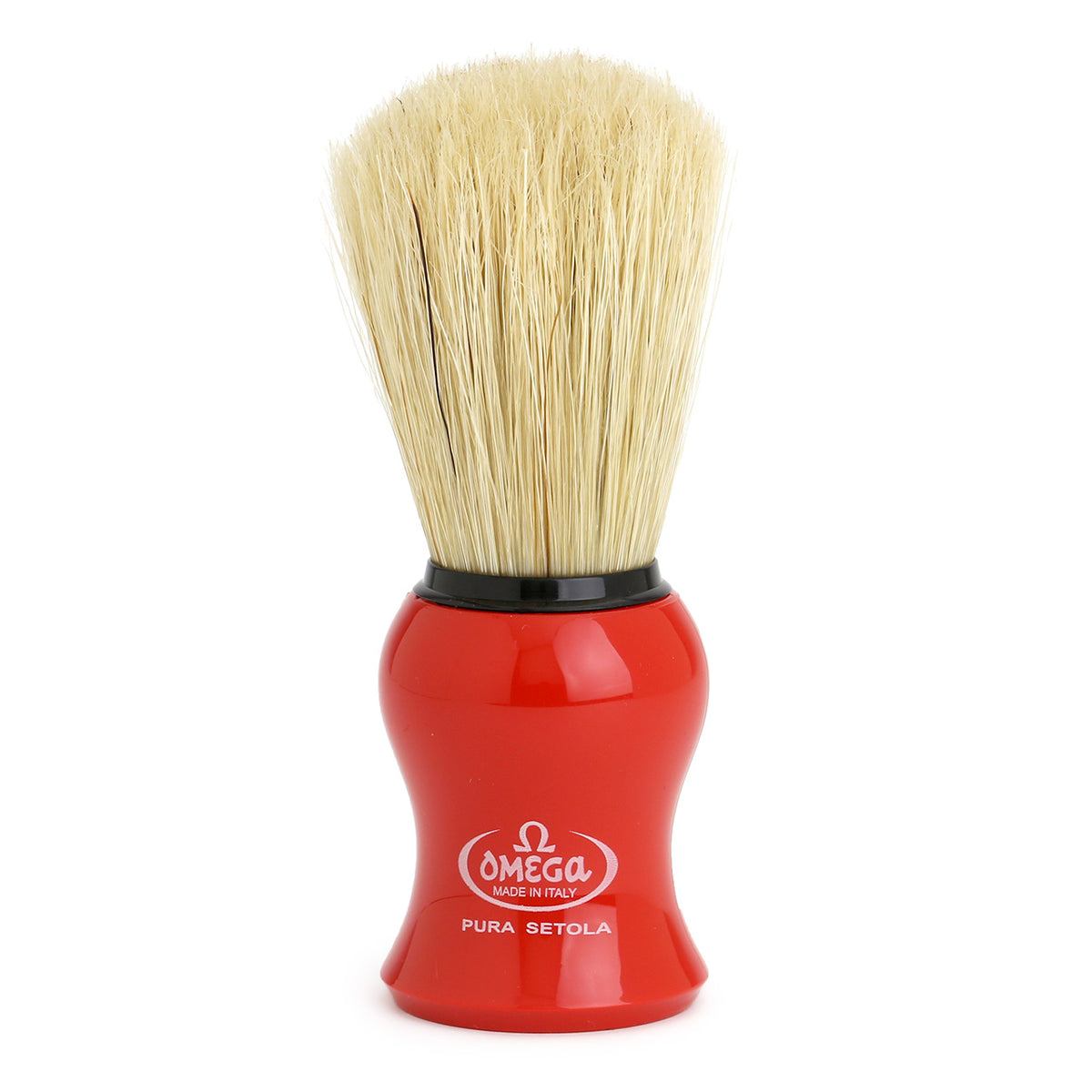 Omega Pure Bristle Shaving Brush 10065 red
