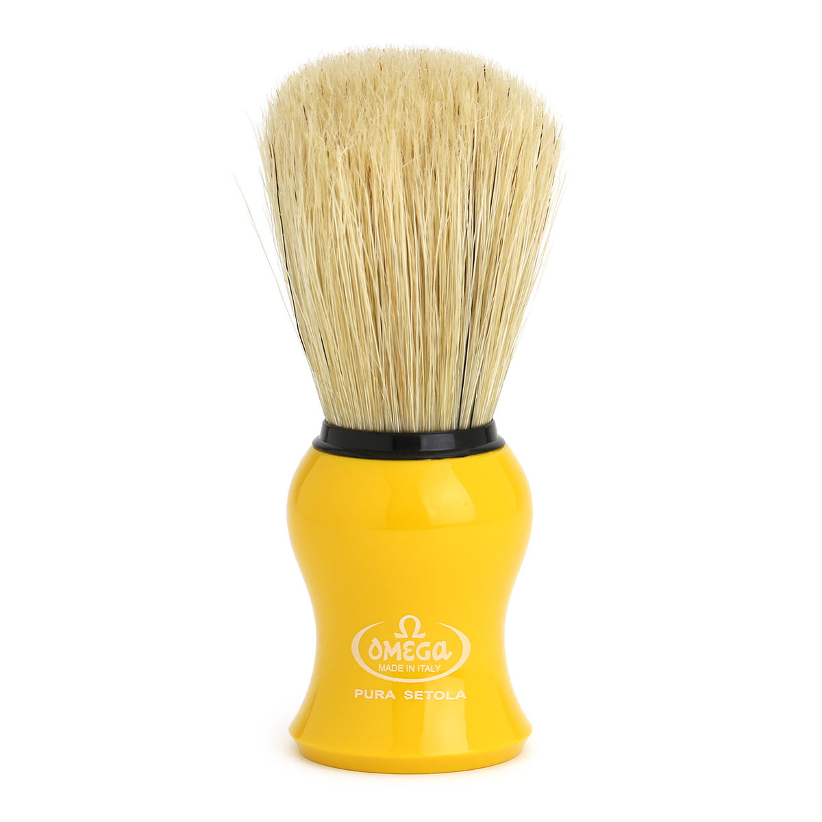 Omega Pure Bristle Shaving Brush 10065 yellow