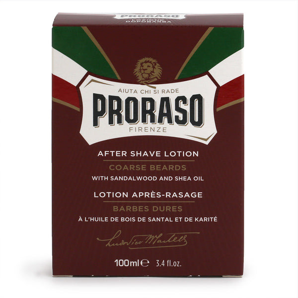Proraso Aftershave Lotion Sandalwood Shea Oil The Stray Whisker