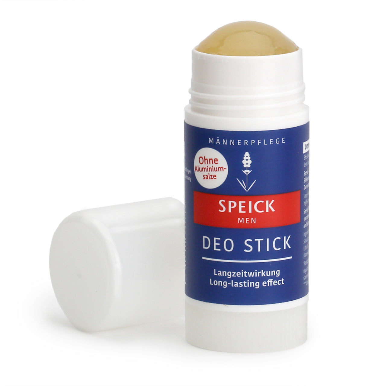 Speick Men Deo Stick in white tube with read blue and white logo