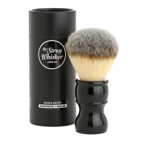 Vegan Cruelty Free Shaving Brush 28mm The Stray Whisker