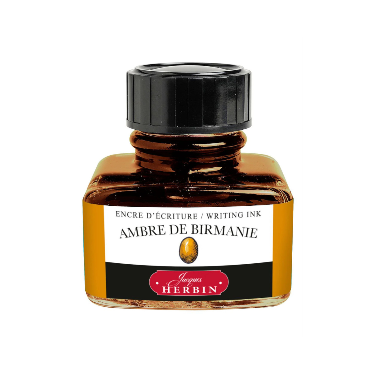 Jacques Herbin La Perle des Encres Writing Ink 30ml - Ambre de Birmanie (Burmese Amber)