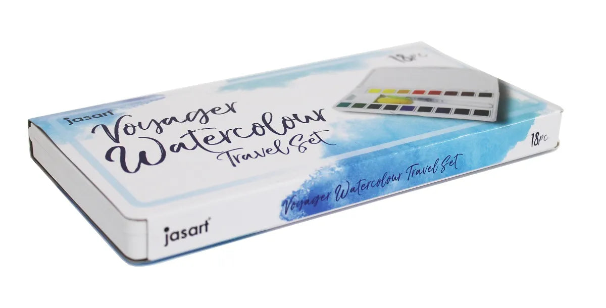 Jasart Voyageur Watercolour Travel Set packaging on a white background