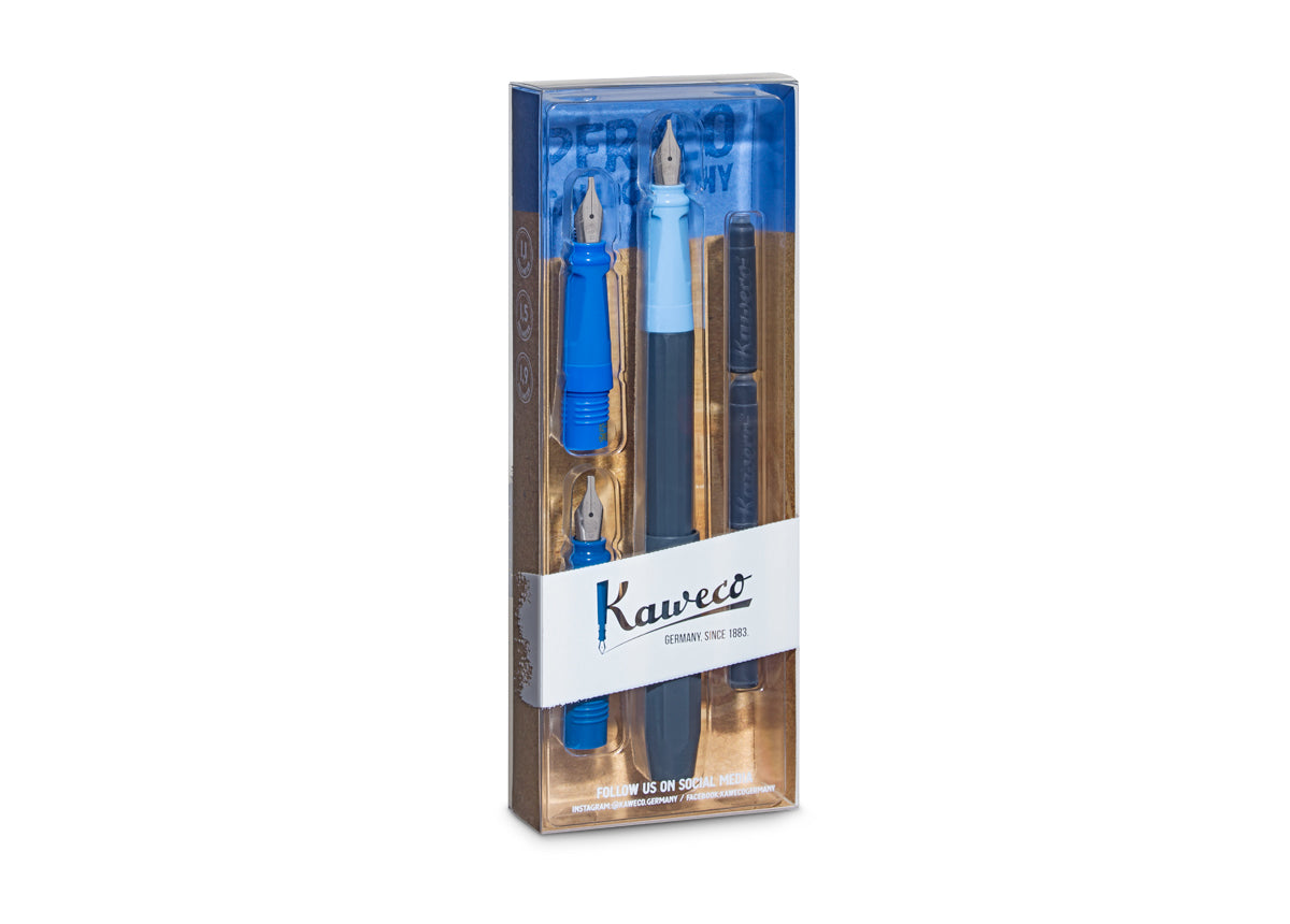Kaweco Perkeo Calligraphy Set Blue