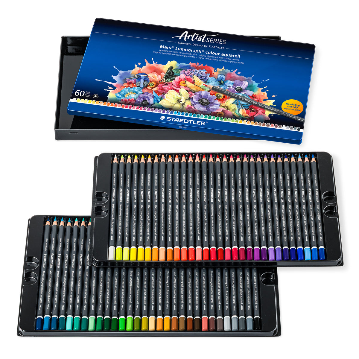 STAEDTLER Mars Lumograph Aquarell Watercolour Pencils – Set of 12