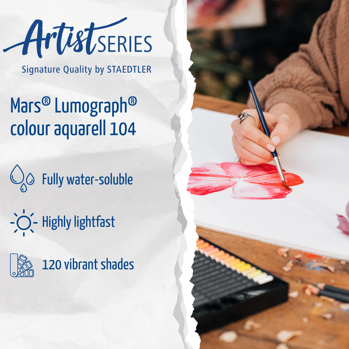 STAEDTLER Mars Lumograph Aquarell Watercolour Pencils – Set of 12