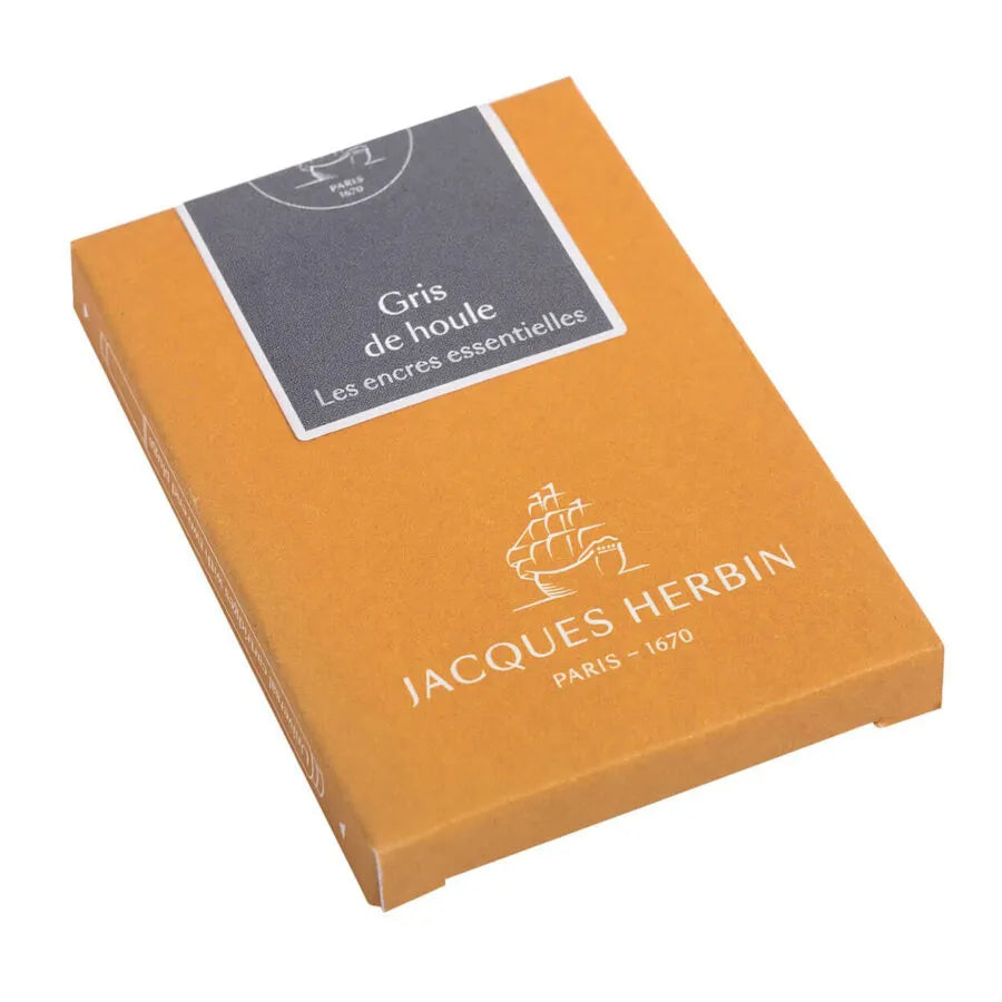 Jacques Herbin Prestige Ink Cartridges "The Essentials" – Gris de Houle