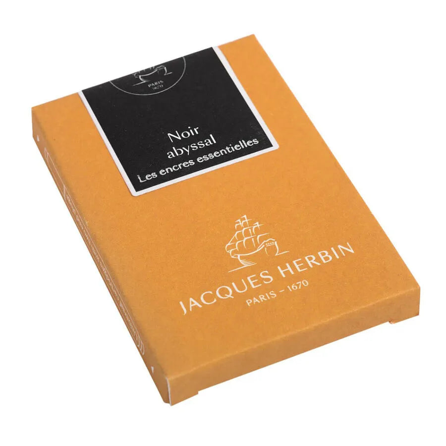 Jacques Herbin Prestige Ink Cartridges "The Essentials" – Noir Abyssal