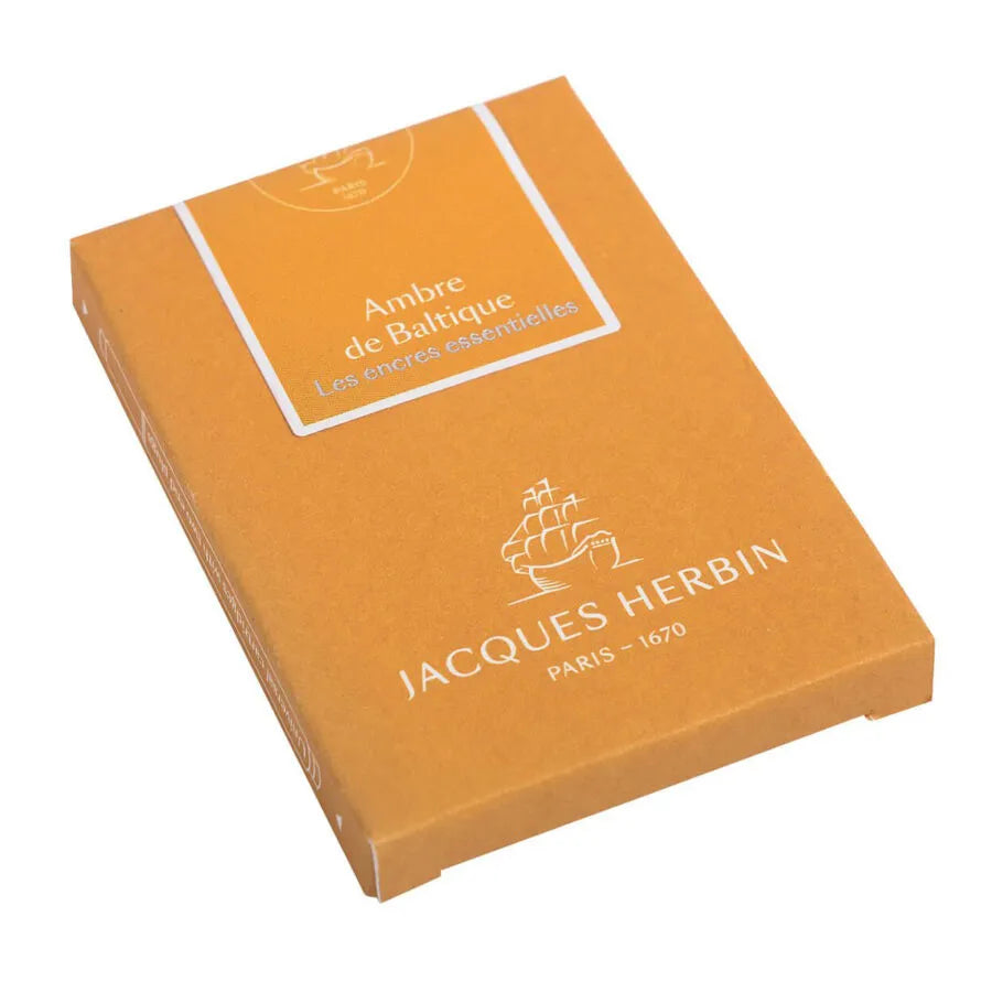 Jacques Herbin Prestige Ink Cartridges "The Essentials" – Ambre de Baltique