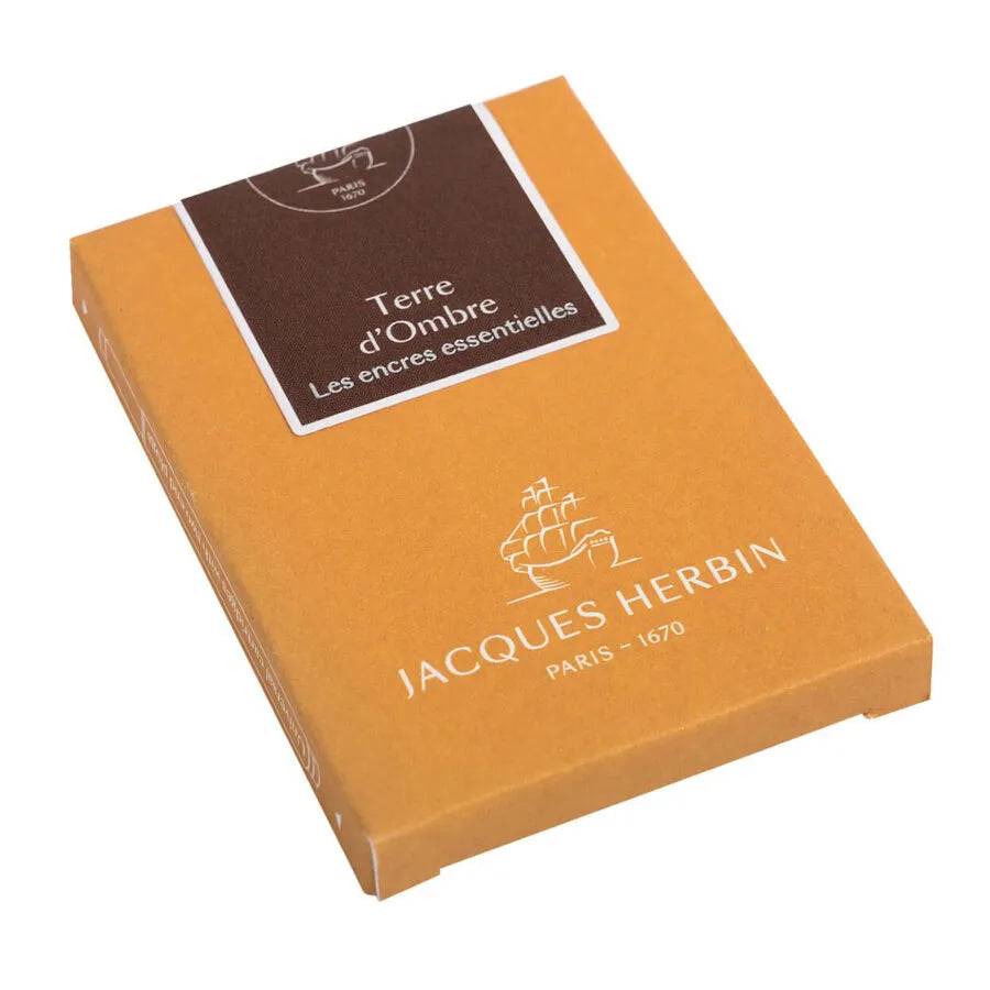 Jacques Herbin Prestige Ink Cartridges "The Essentials" – Terre d'Ombre