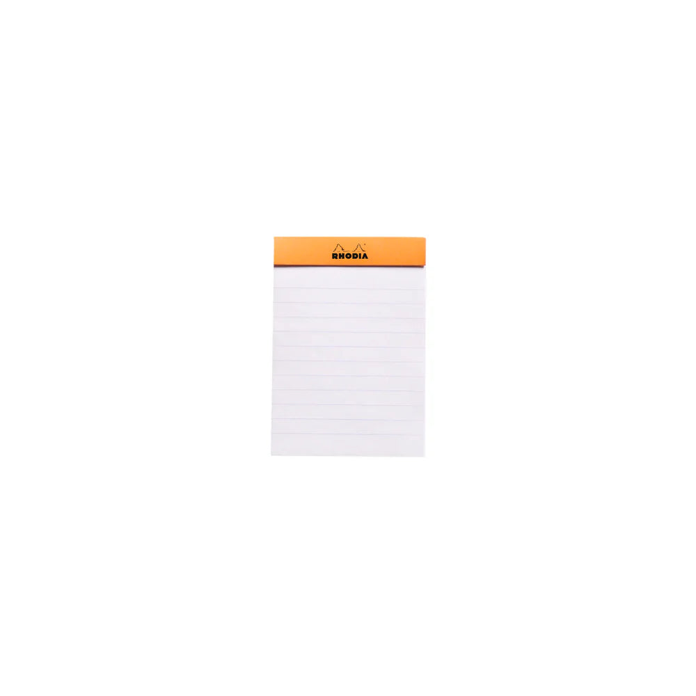 Rhodia No.11 Top Stapled Notepad A7 Orange