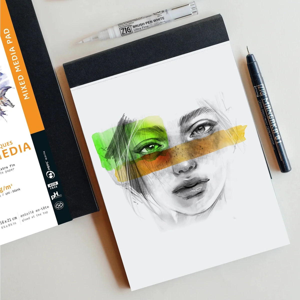 Rhodia Touch Mixed Media Sketchpad A4+ Portrait