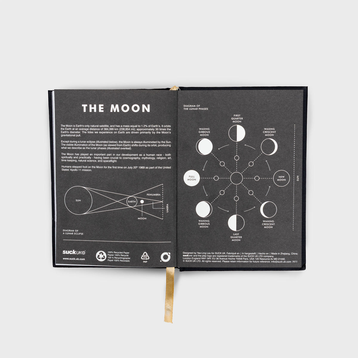Suck UK Moon Notebook A6