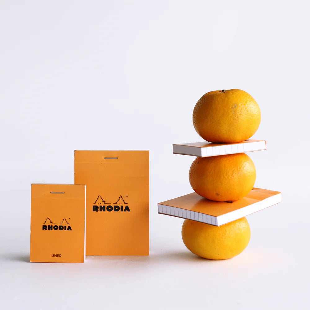 Rhodia No.12 Top Stapled Notepad A6 Orange