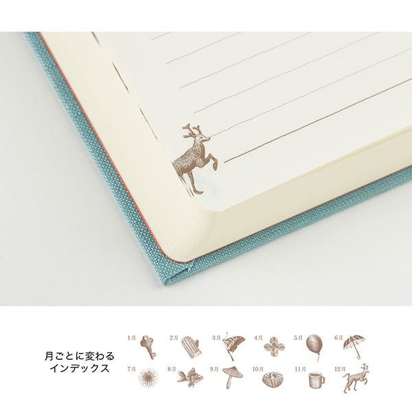 the deer illustration which creates one of the tabs