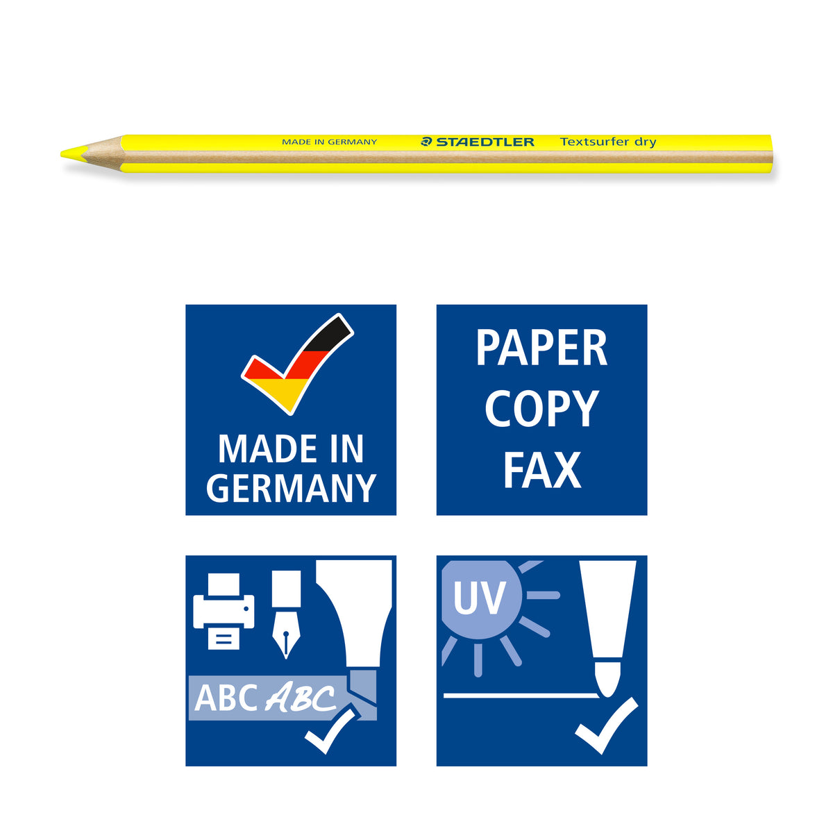STAEDTLER Textsurfer Dry Triangular Highlighter Pencil