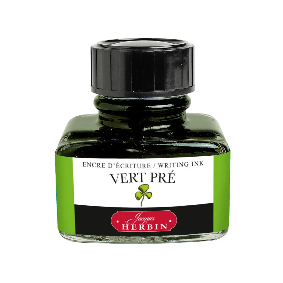 Jacques Herbin La Perle des Encres Writing Ink 30ml - Vert Pre (Meadow Green)