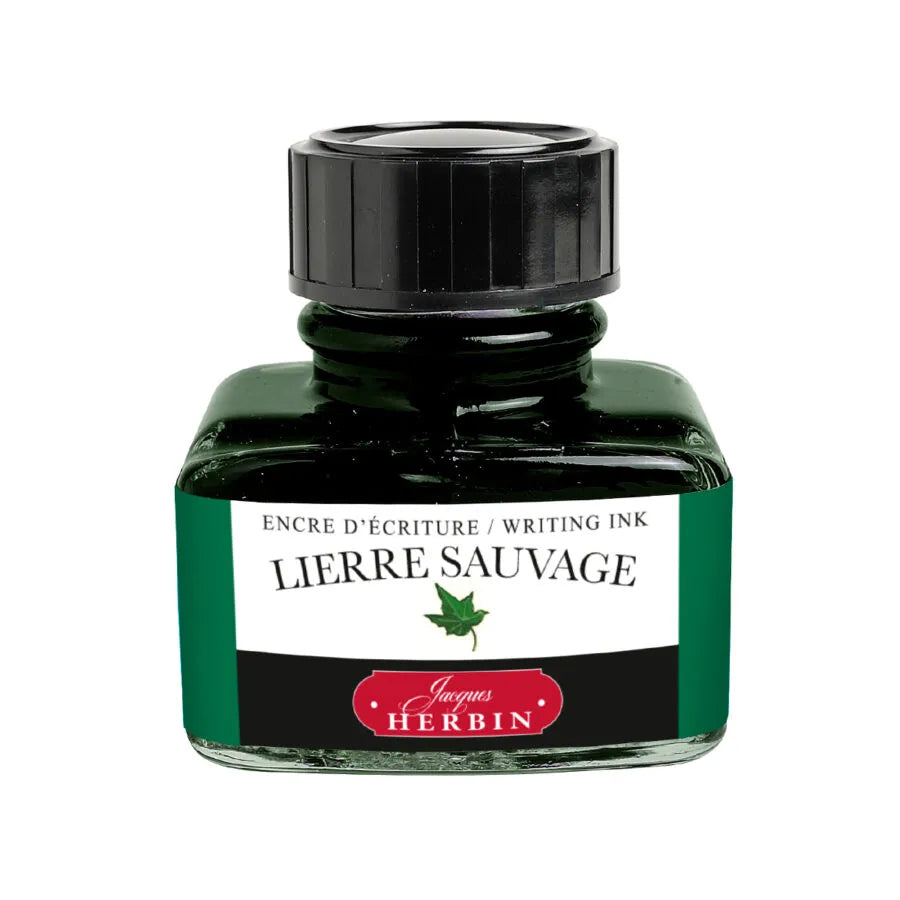 Jacques Herbin La Perle des Encres Writing Ink 30ml - Lierre Sauvage (Wild Ivy Green)