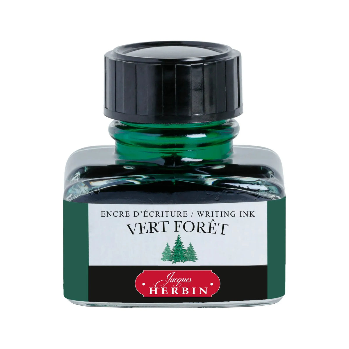 Jacques Herbin La Perle des Encres Writing Ink 30ml - Vert Foret (Forest Green)