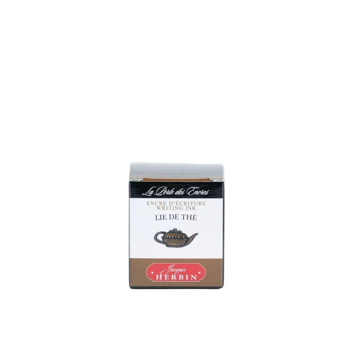 Tea packaging with brand logo on a white background