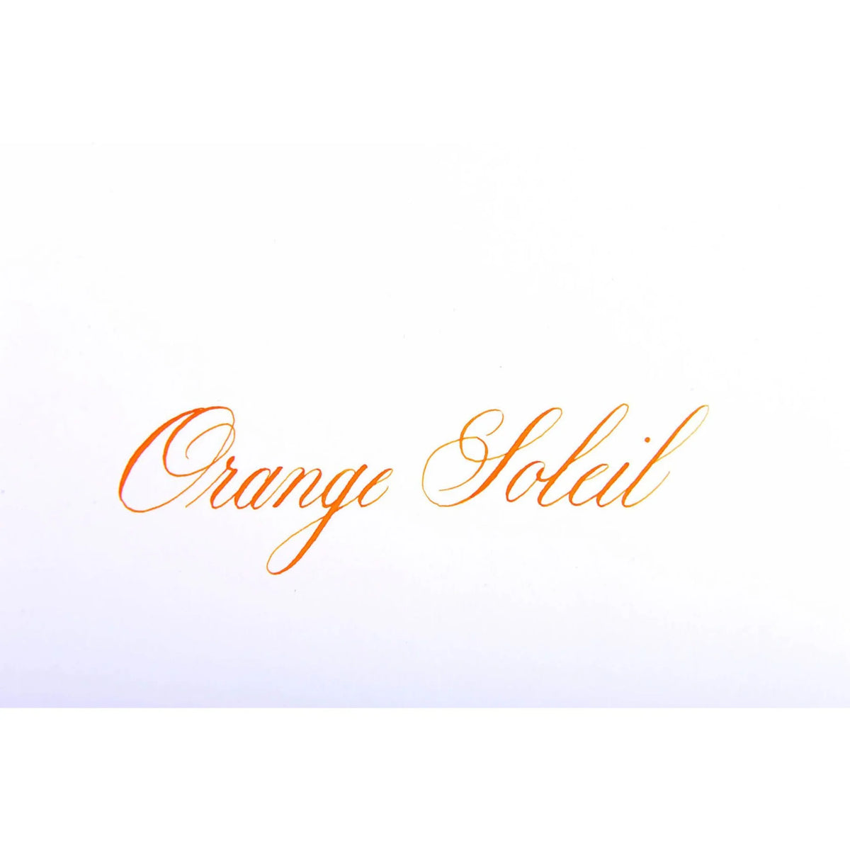 Text 'Orange Soleil' in cursive on a white background