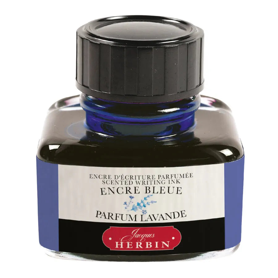 Jacques Herbin Scented Writing Ink 30ml Blue - Lavender Fragrance