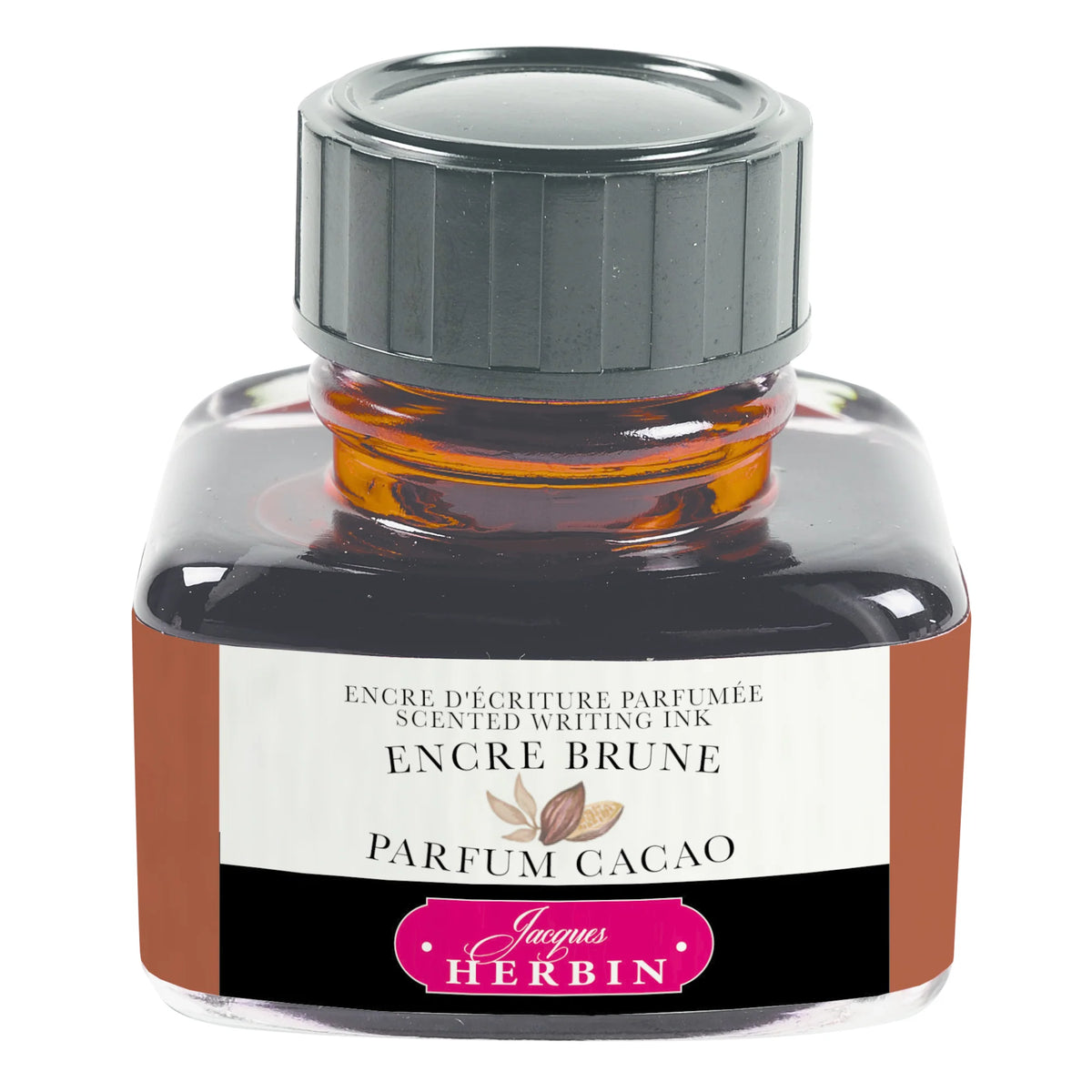Jacques Herbin Scented Writing Ink 30ml Brown - (Cocoa Fragance)