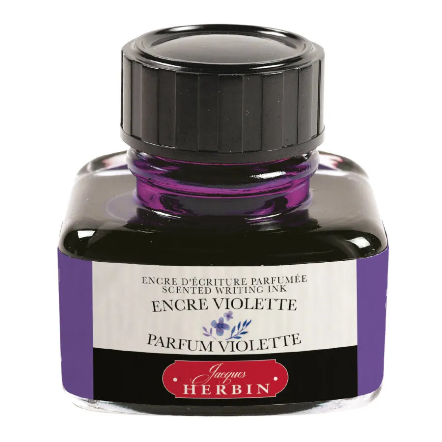 Jacques Herbin Scented Writing Ink 30ml Purple - (Violet Fragrance)