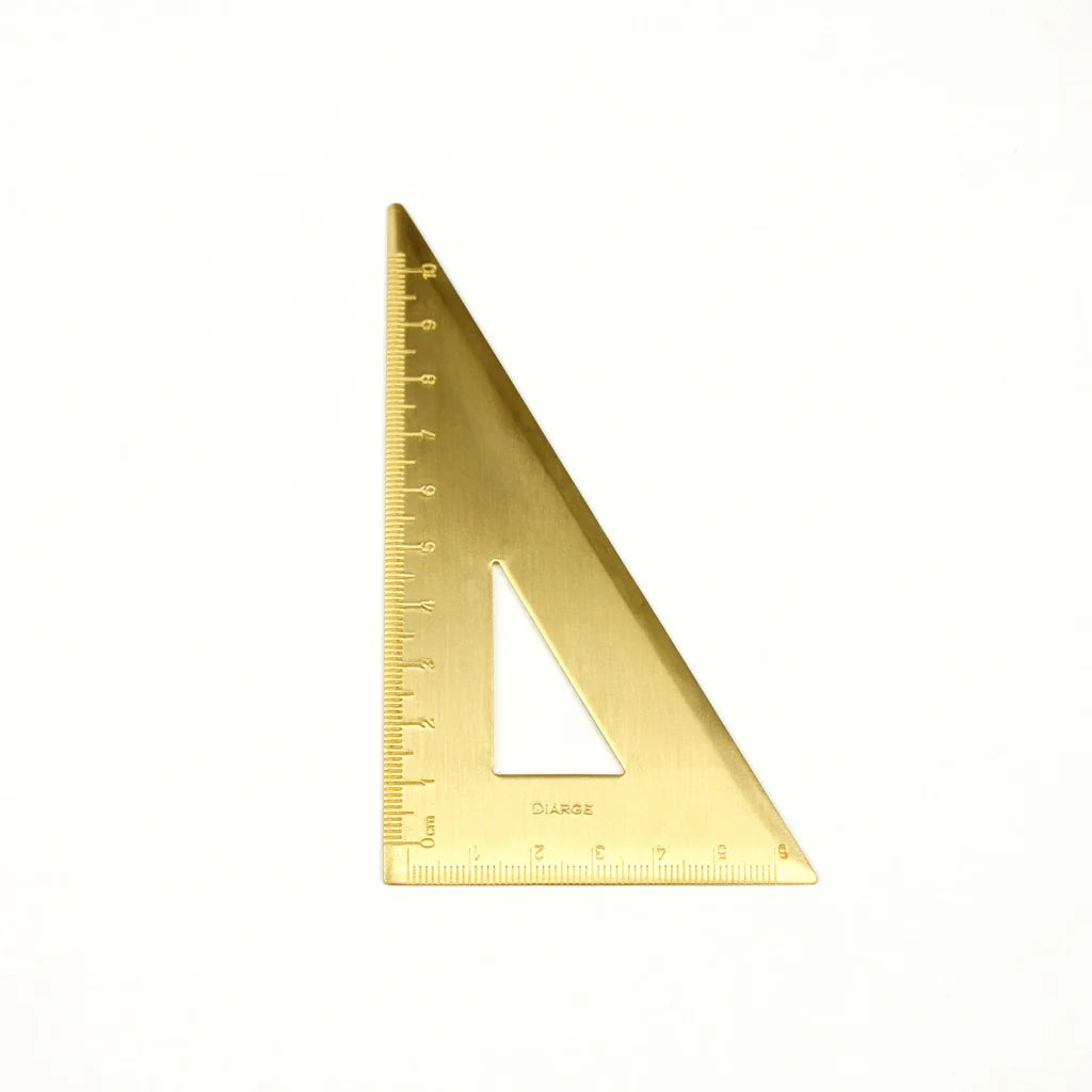 Diarge Brass Triangle Ruler