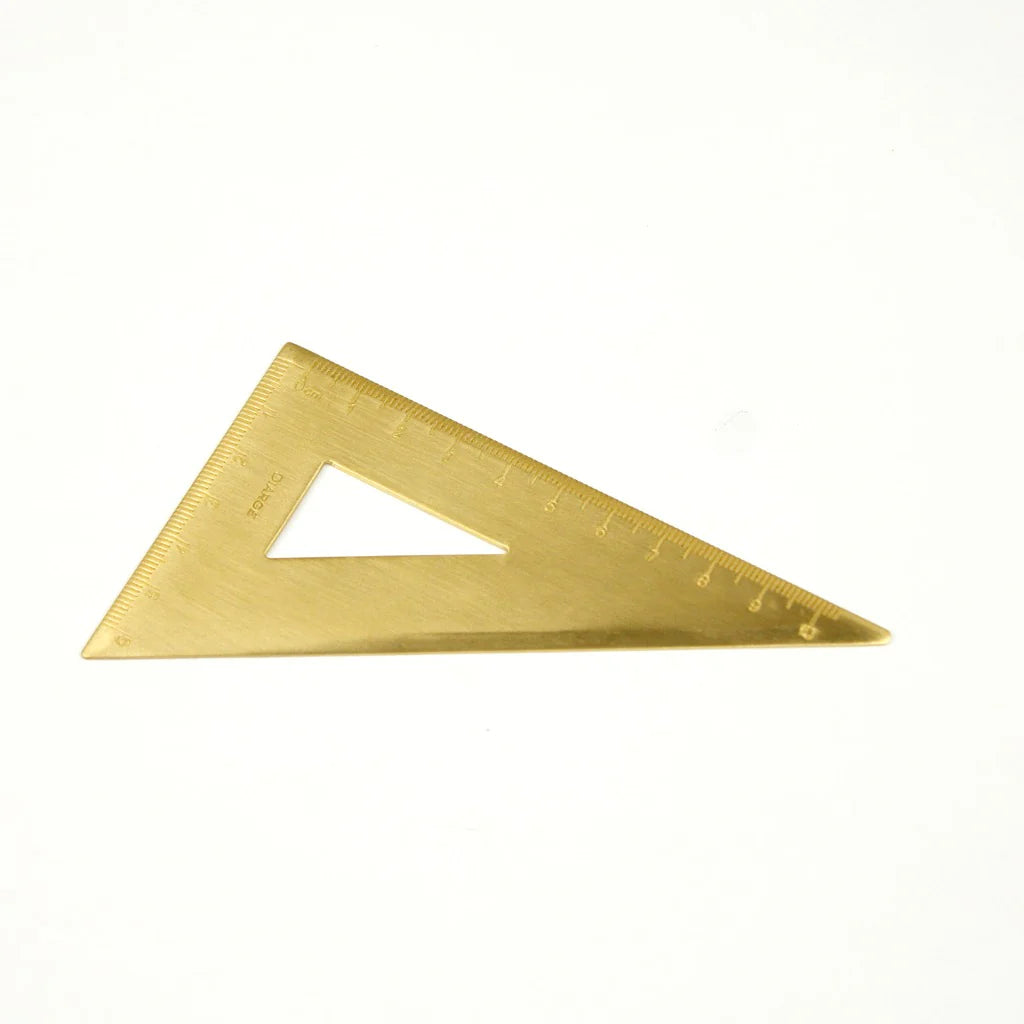 Diarge Brass Triangle Ruler
