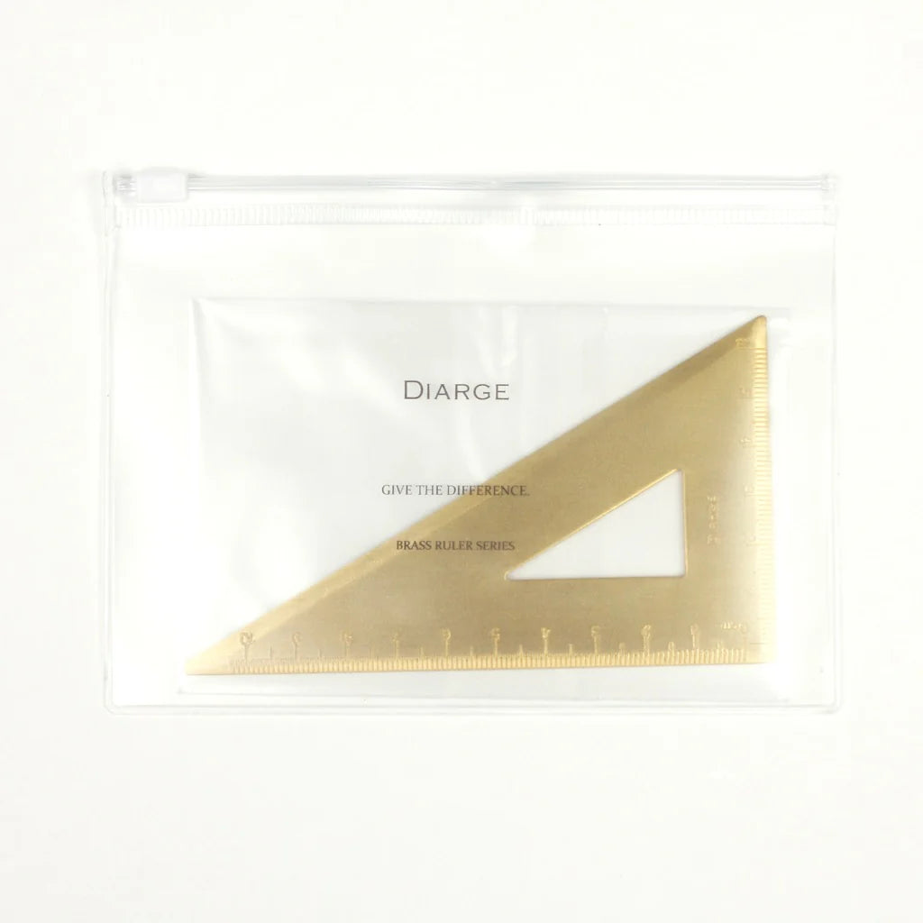 Diarge Brass Triangle Ruler