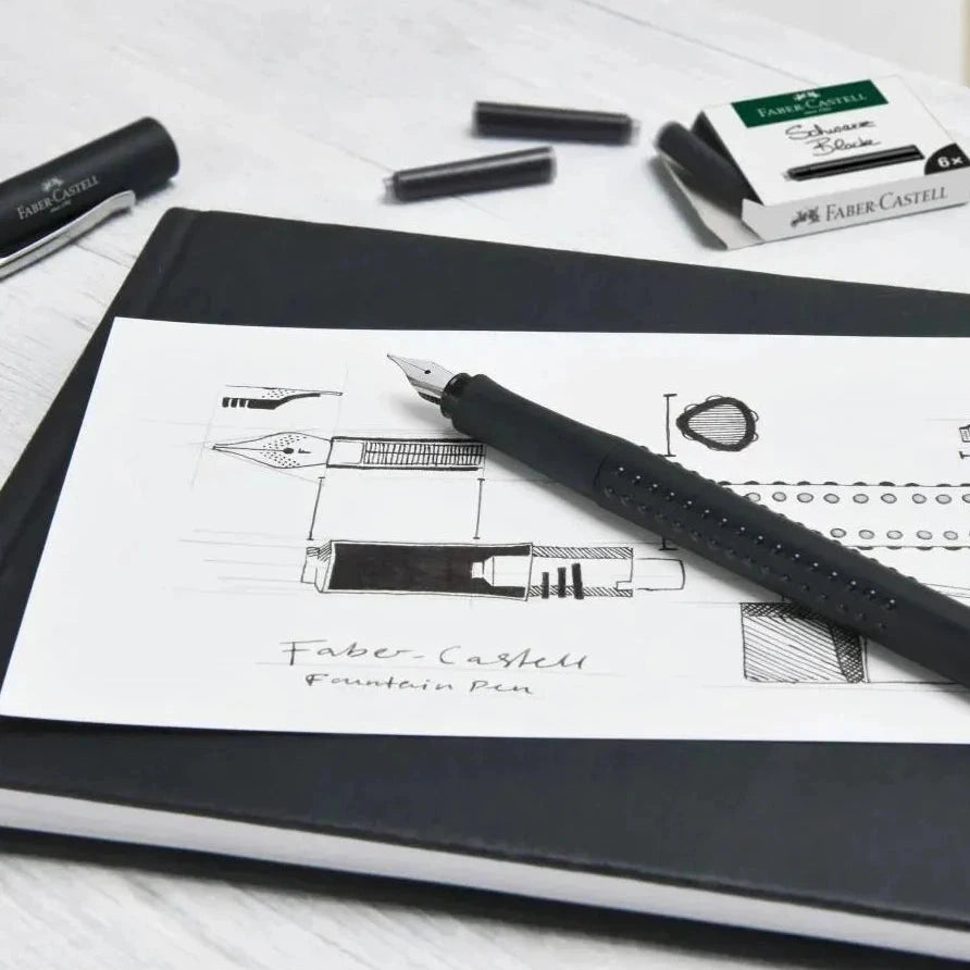 Faber-Castell Black Grip 2011 Fountain Pen - Broad Nib