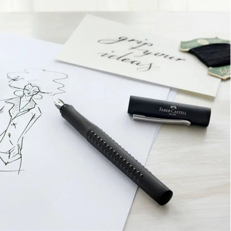 Faber-Castell Black Grip 2011 Fountain Pen - Broad Nib