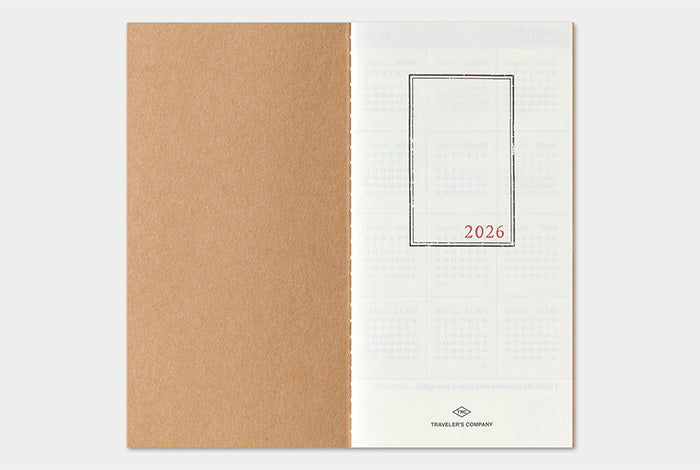 Traveler&#39;s Notebook 2026 Monthly Diary - Regular